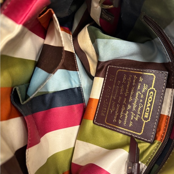 Vintage COACH LEGACY Anniversary Black Leather Turnlock Purse Brass 10326 - Picture 5 of 7